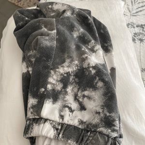 Black and white sweatpants